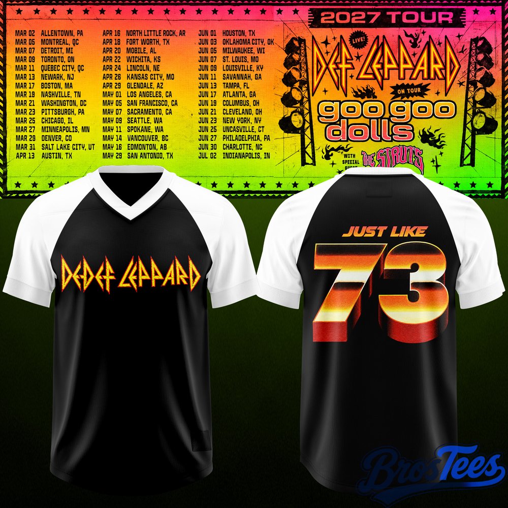 Def Leppard & Goo Goo Dolls Tour 2027 Football Jersey