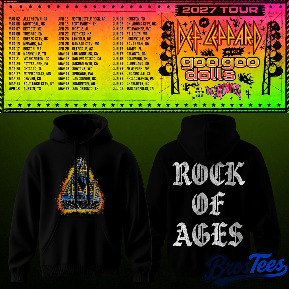 Def Leppard & Goo Goo Dolls Tour 2027 Hoodie