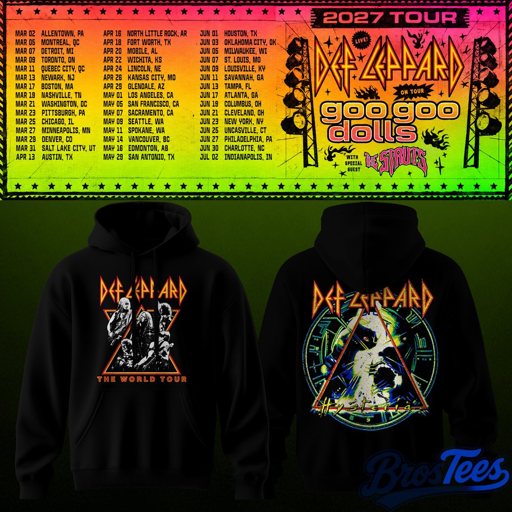 Def Leppard & Goo Goo Dolls Tour 2027 Hoodie