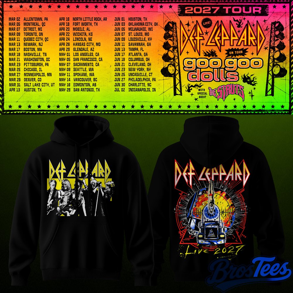 Def Leppard & Goo Goo Dolls Tour 2027 Hoodie