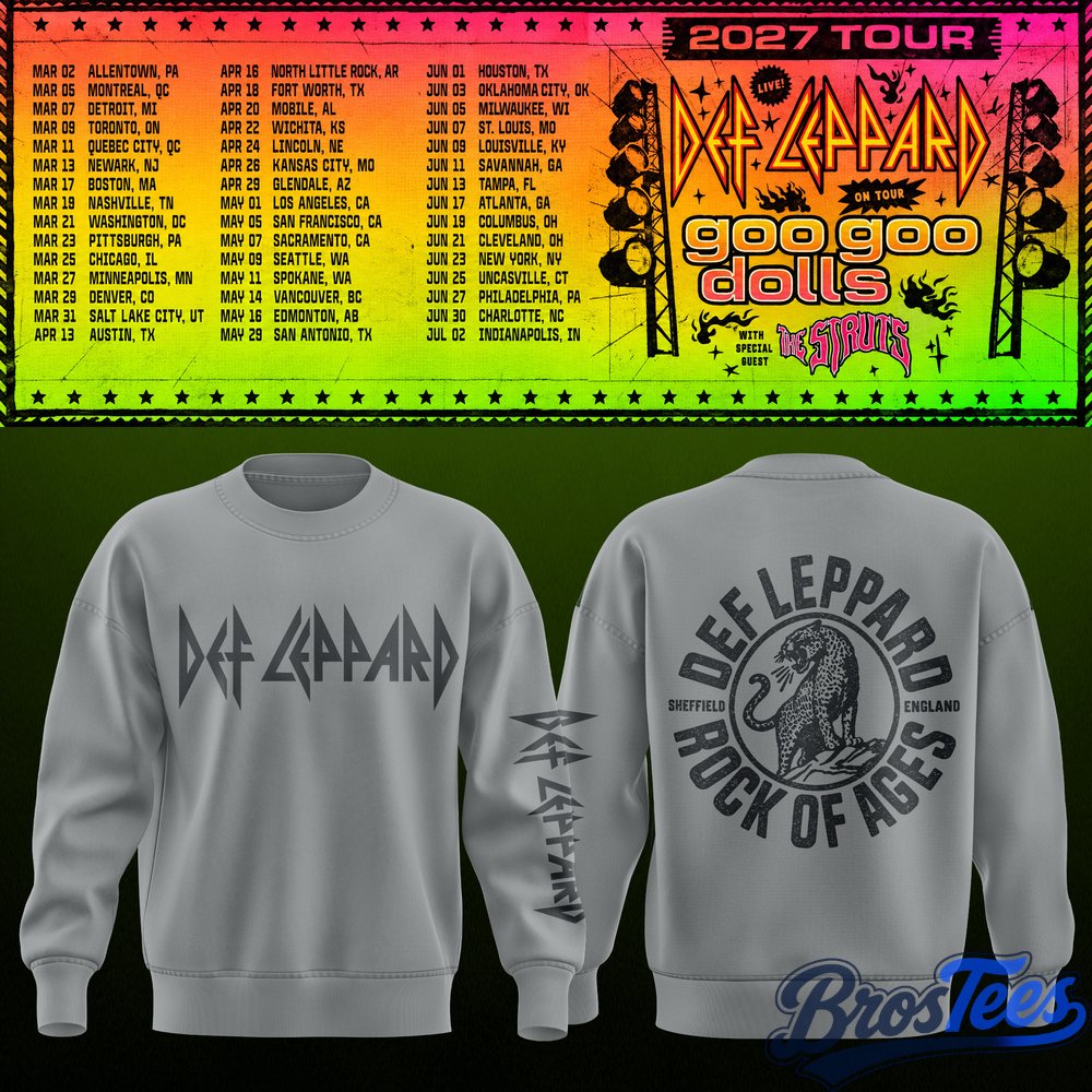 Def Leppard & Goo Goo Dolls Tour 2027 Sweatshirt