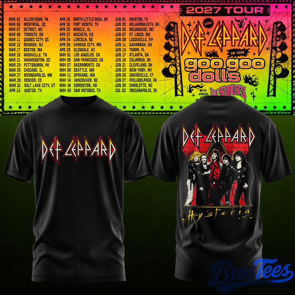 Def Leppard & Goo Goo Dolls Tour 2027 T-Shirt