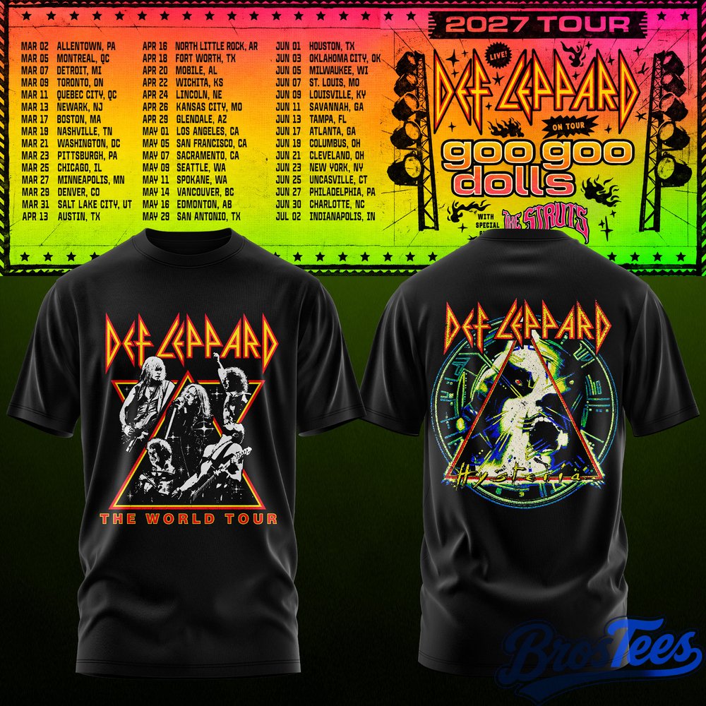 Def Leppard & Goo Goo Dolls Tour 2027 T-Shirt