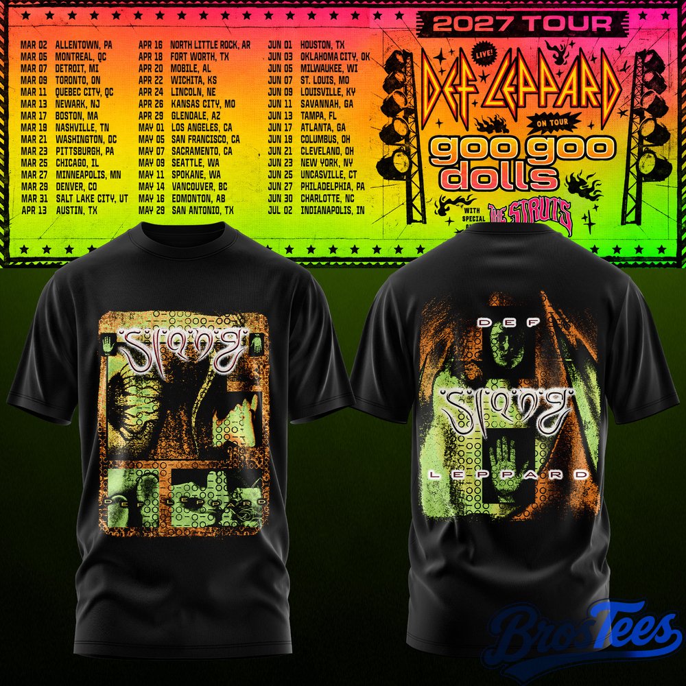 Def Leppard & Goo Goo Dolls Tour 2027 T-Shirt