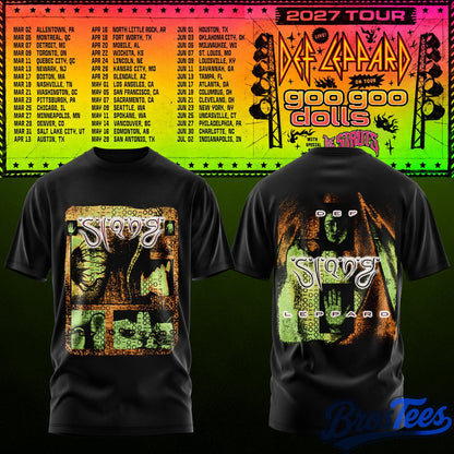Def Leppard & Goo Goo Dolls Tour 2027 T-Shirt
