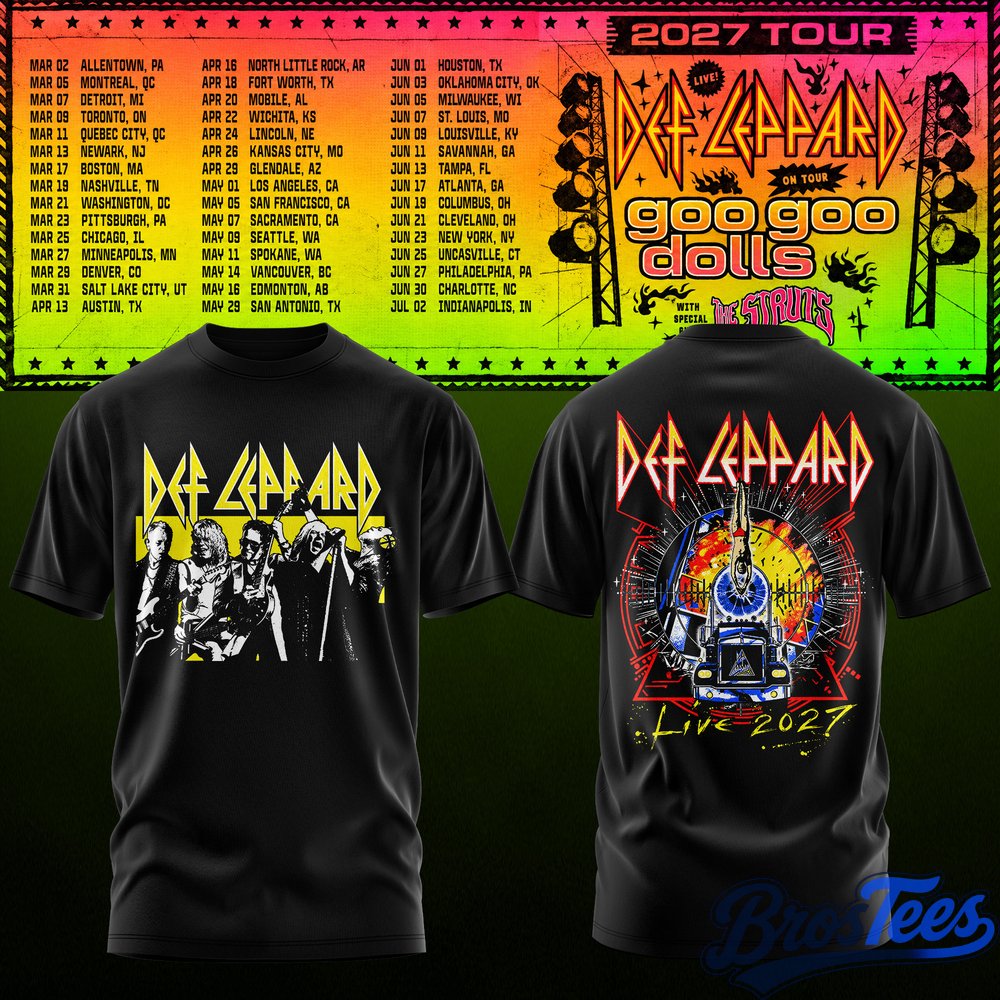 Def Leppard & Goo Goo Dolls Tour 2027 T-Shirt