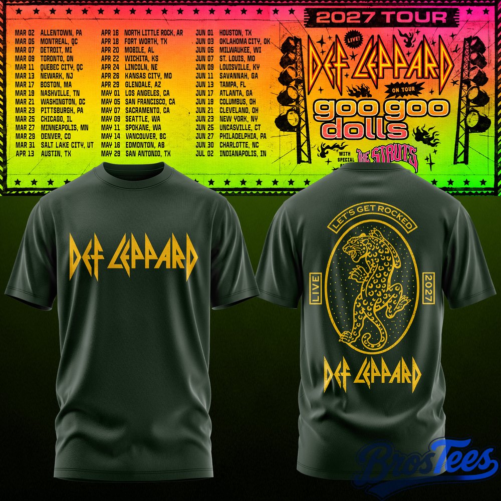 Def Leppard & Goo Goo Dolls Tour 2027 T-Shirt