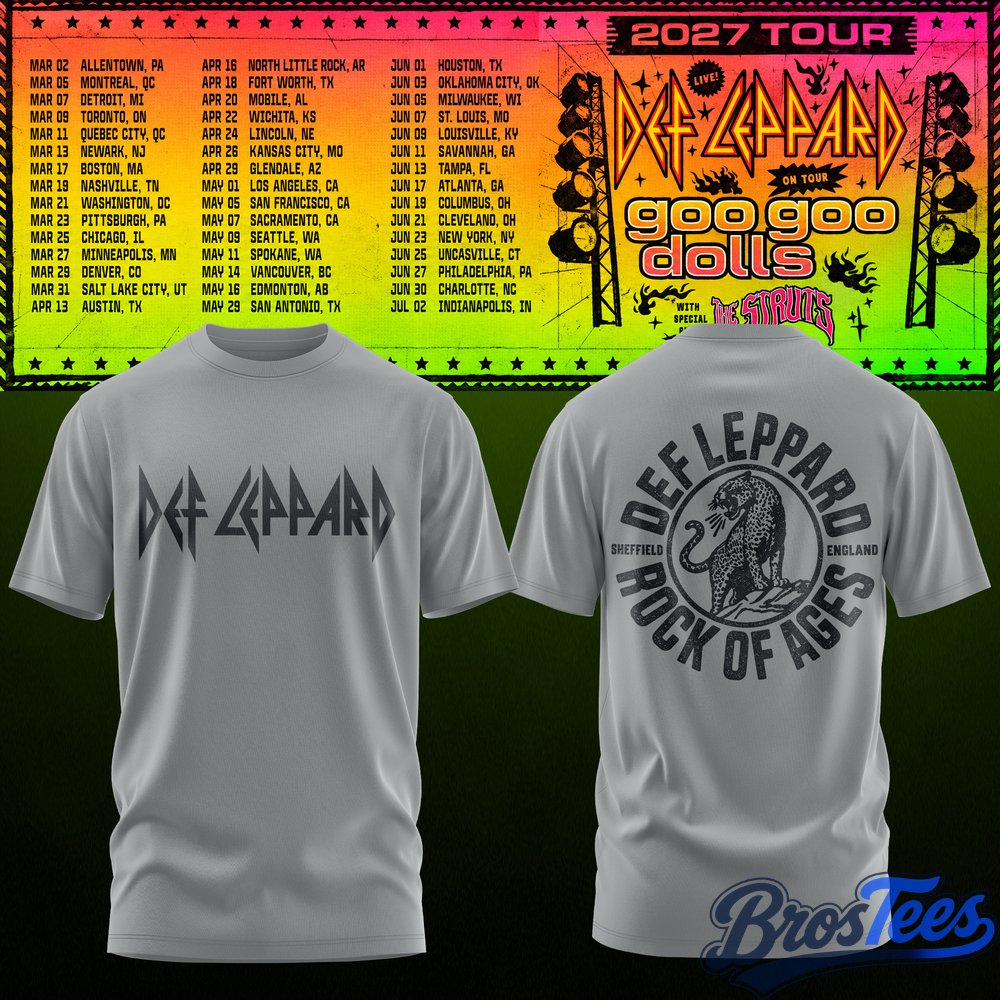 Def Leppard & Goo Goo Dolls Tour 2027 T-Shirt