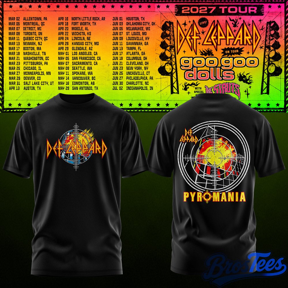 Def Leppard & Goo Goo Dolls Tour 2027 T-Shirt