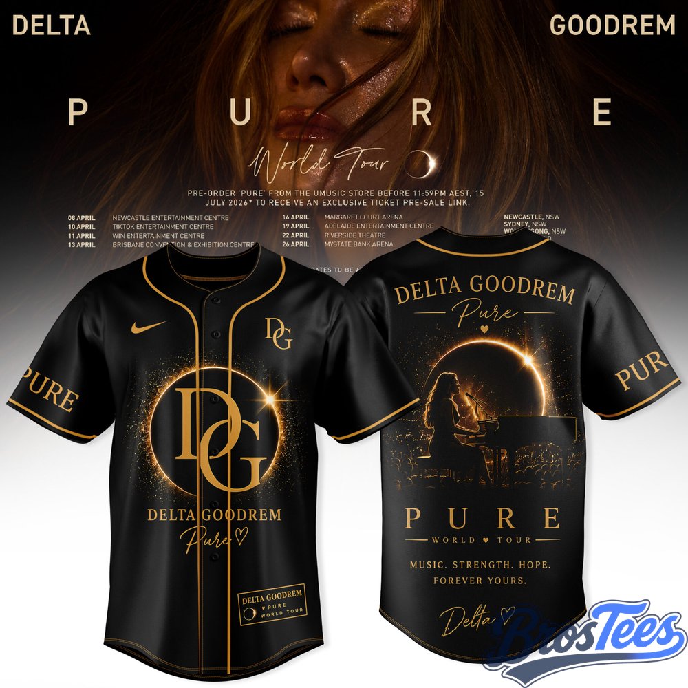 Delta Goodrem Pure World Tour Baseball Jersey
