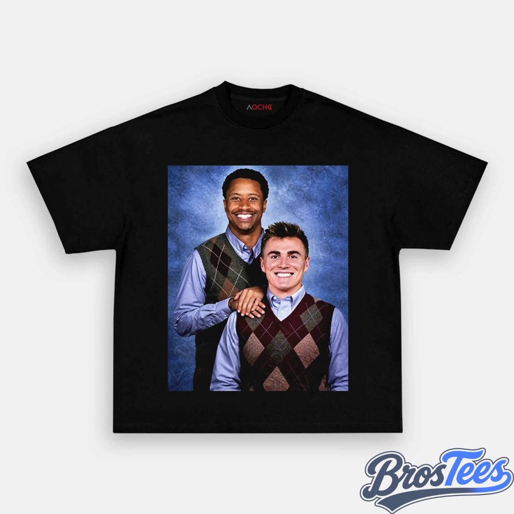 Denver Broncos Bo Nix & Courtland Sutton Step Brothers Portrait Tee