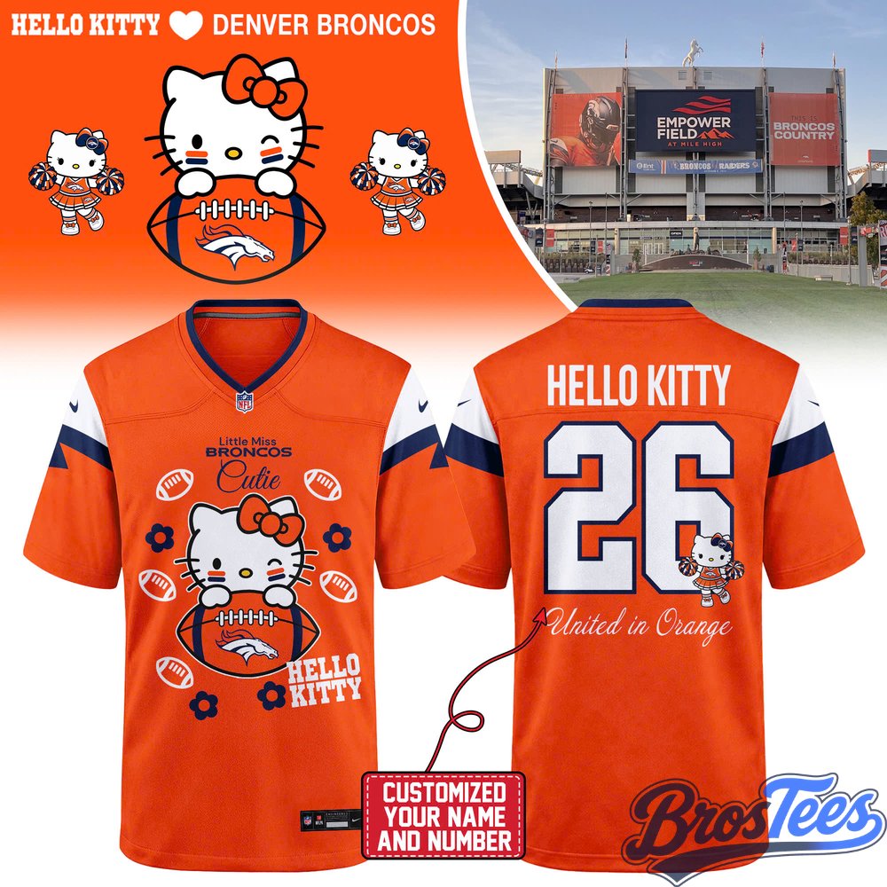 Denver Broncos x Hello Kitty Football Jersey
