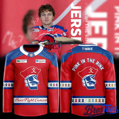 Des Moines Buccaneers Pink in the Rink 2026 Special Hockey Jersey
