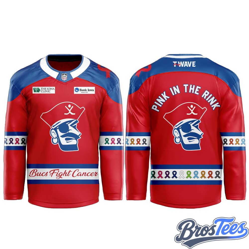 Des Moines Buccaneers Pink in the Rink 2026 Special Hockey Jersey