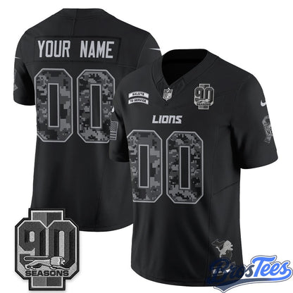 Detroit Lions 2026 Salute to Service Vapor Custom Jersey- Stitched