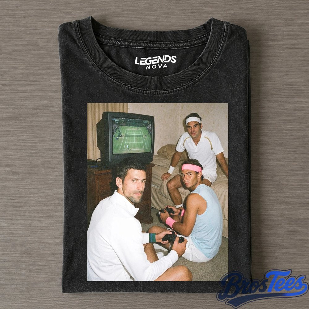 Djokovic & Nadal & Federer 2026 Middle Finger T-Shirt