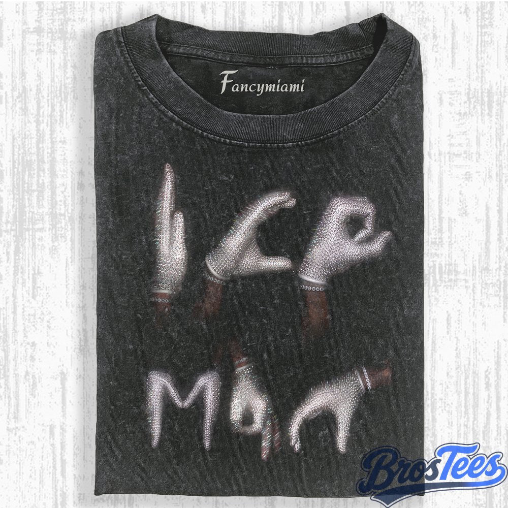 Drake Iceman Rhinestone Hand Signs T-Shirt