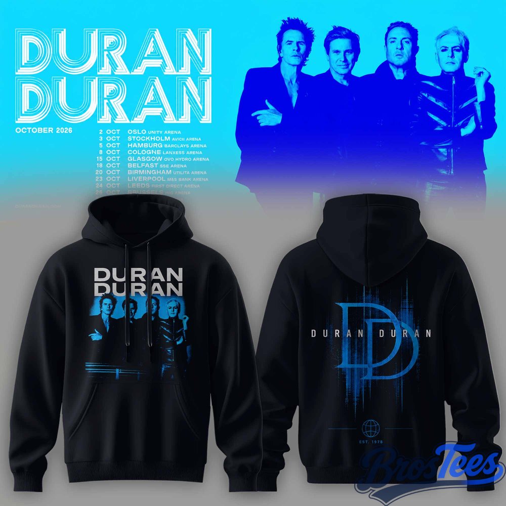 Duran Duran October 2026 Tour Hoodie