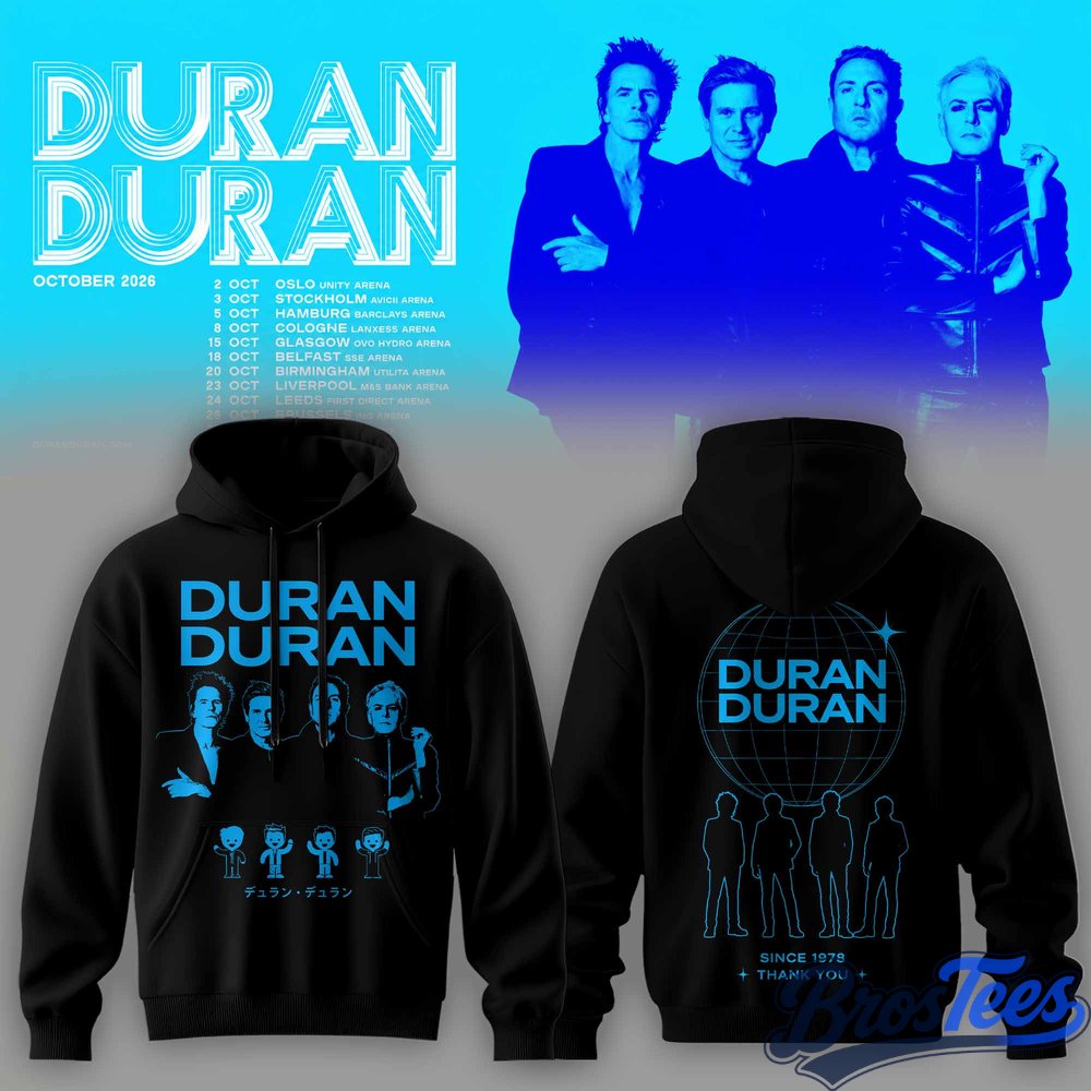 Duran Duran October 2026 Tour Hoodie
