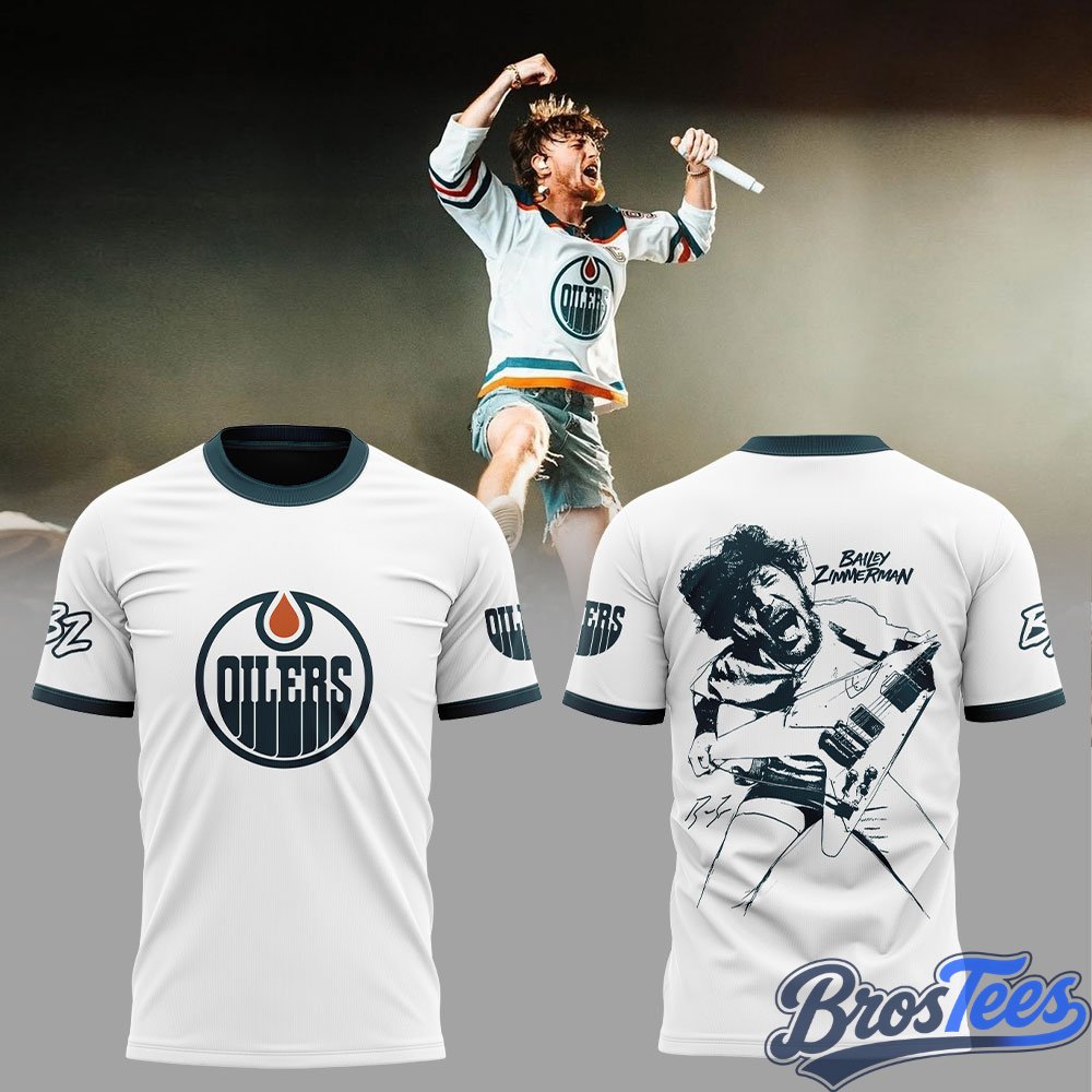 Edmonton Oilers Bailey Zimmerman Signature Shirt