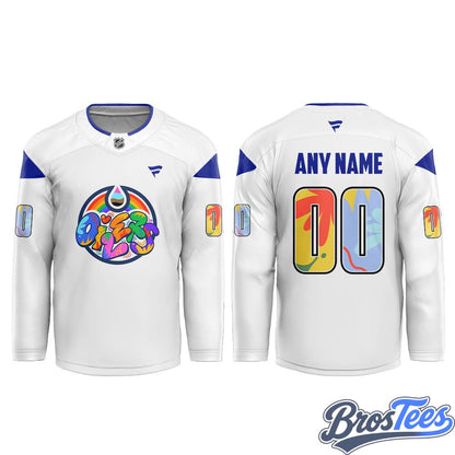 Edmonton Oilers Celebrating Pride Hockey Jersey Custom