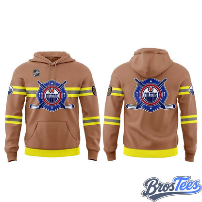 Edmonton Oilers Fire Safety Service Hoodie