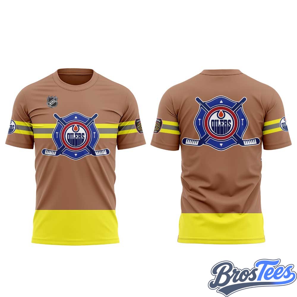Edmonton Oilers Fire Safety Service Shirt