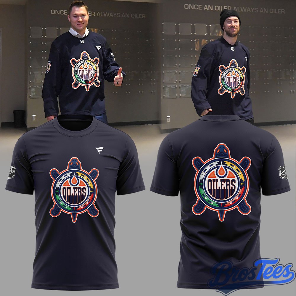 Edmonton Oilers Our Turtle Island Shirt At The Annual Indigenous Peoples Festival