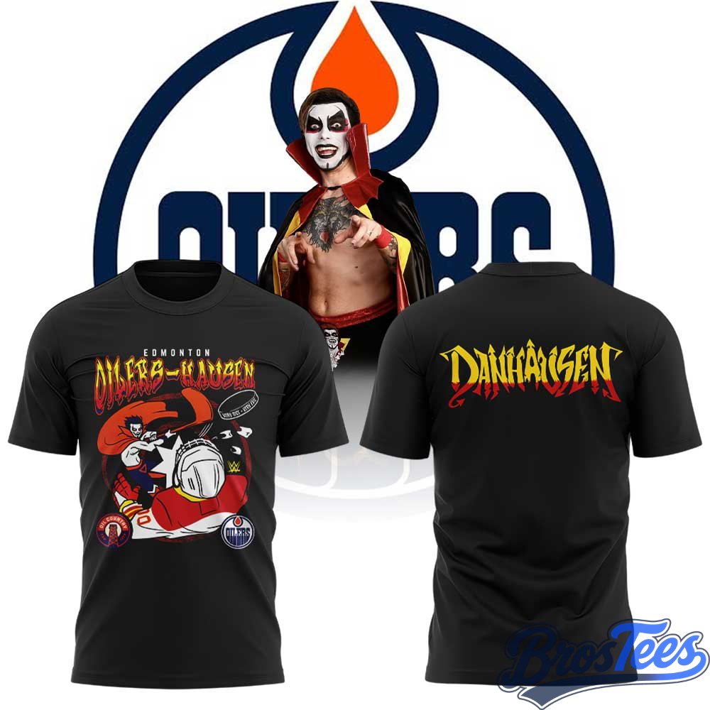 Edmonton Oilers x Danhausen WWE Summer Tour Shirt