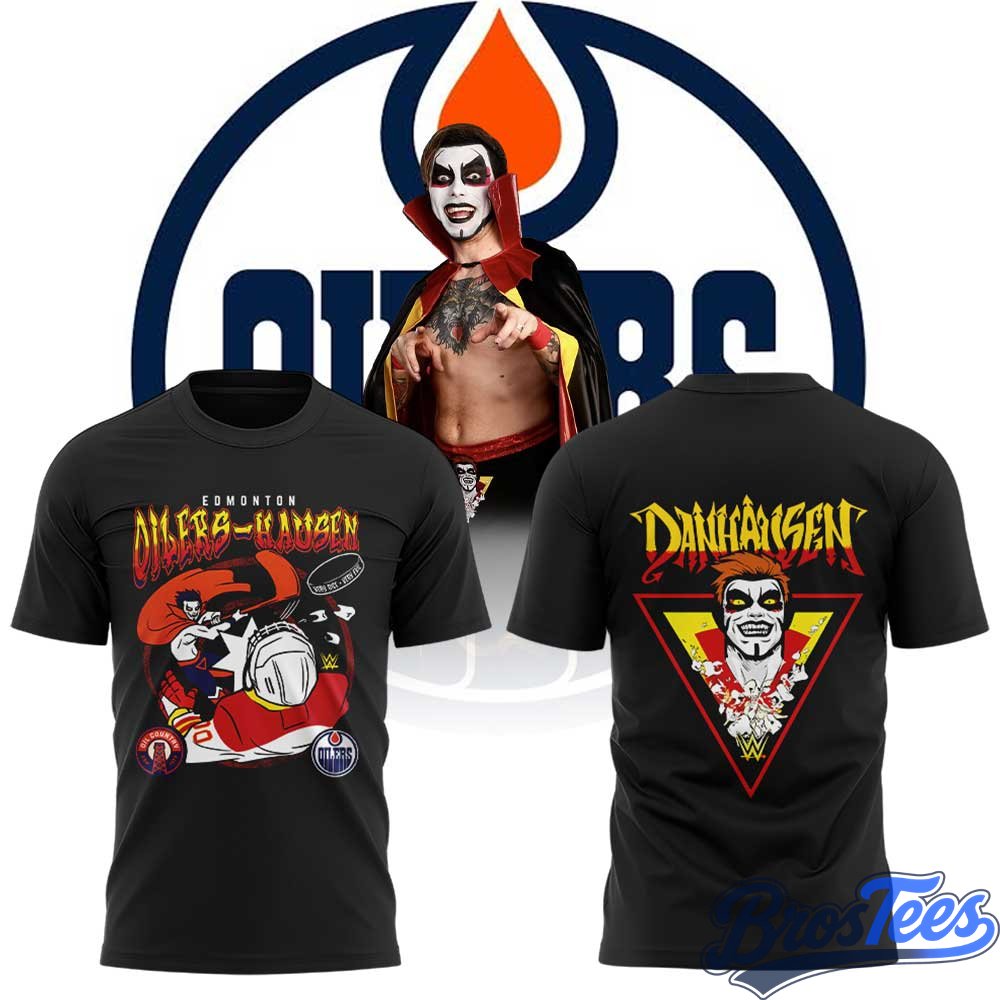 Edmonton Oilers x Danhausen WWE Summer Tour Shirt