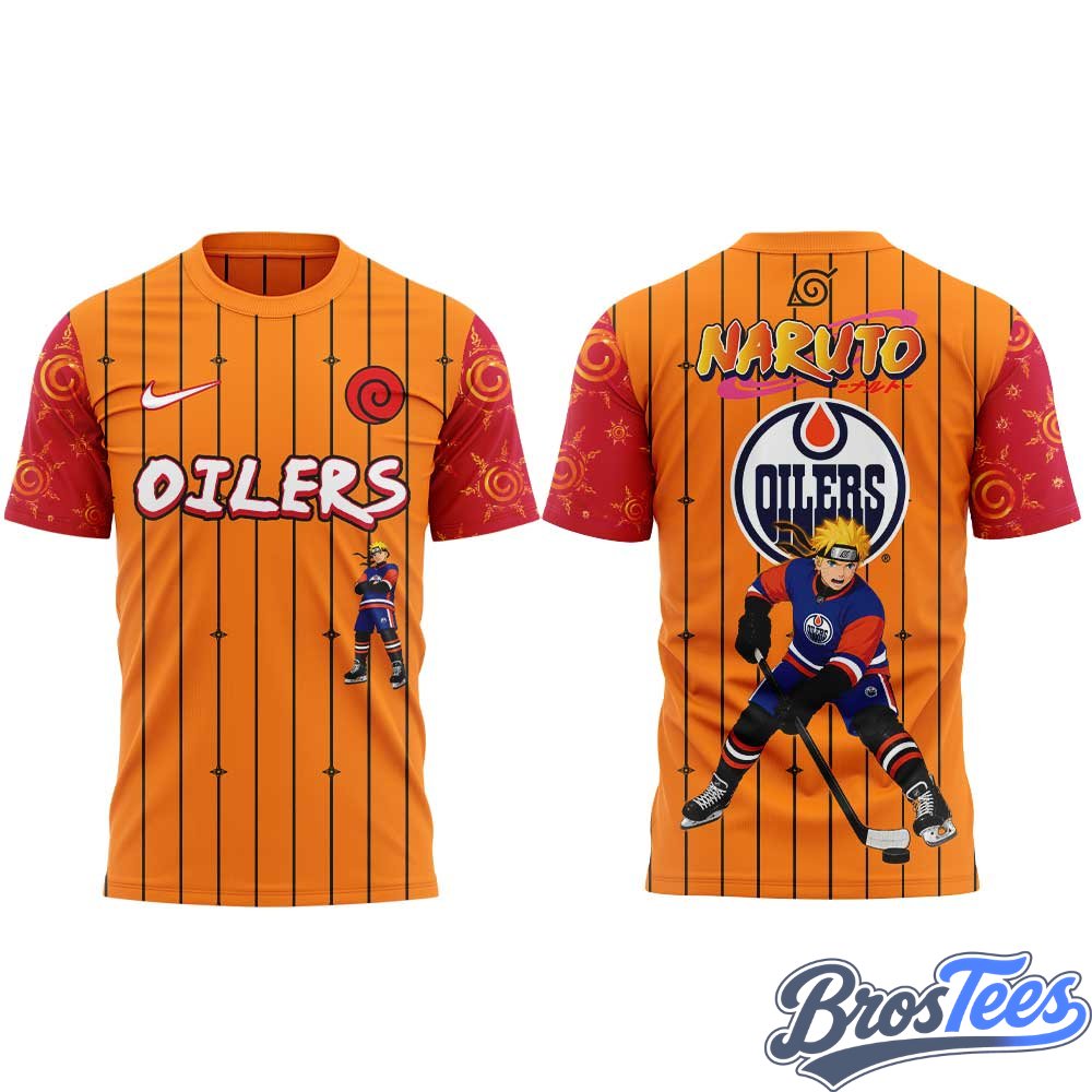 Edmonton Oilers x Naruto Anime Night Shirt