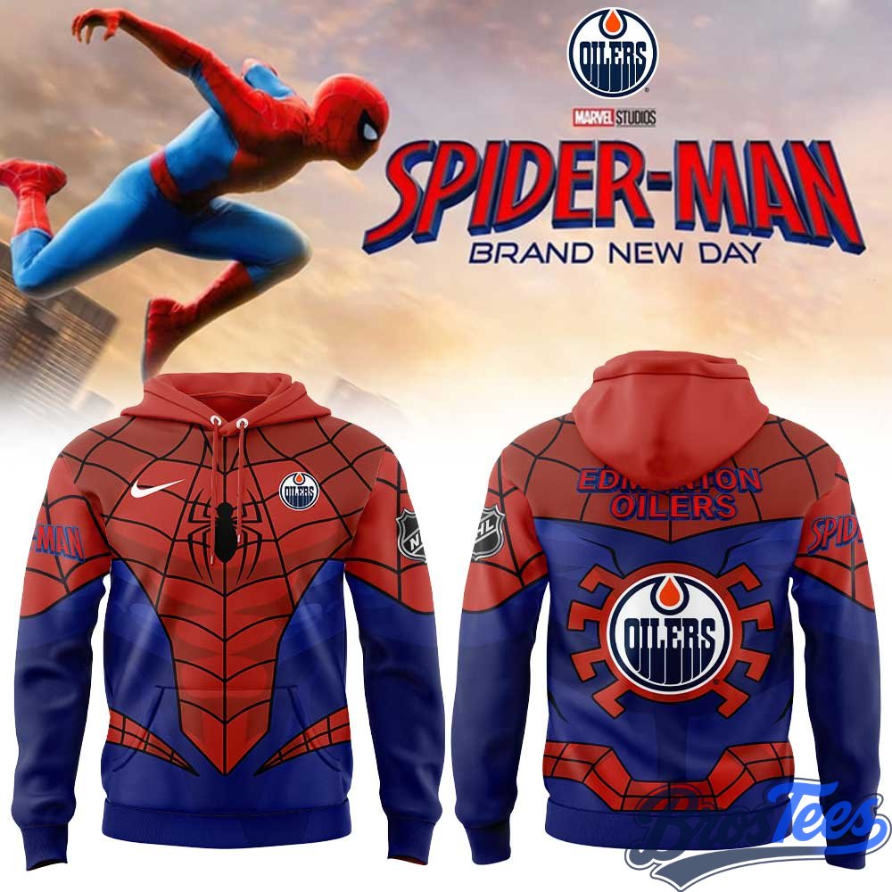 Edmonton Oilers x Spider-Man 2026 Special Hoodie