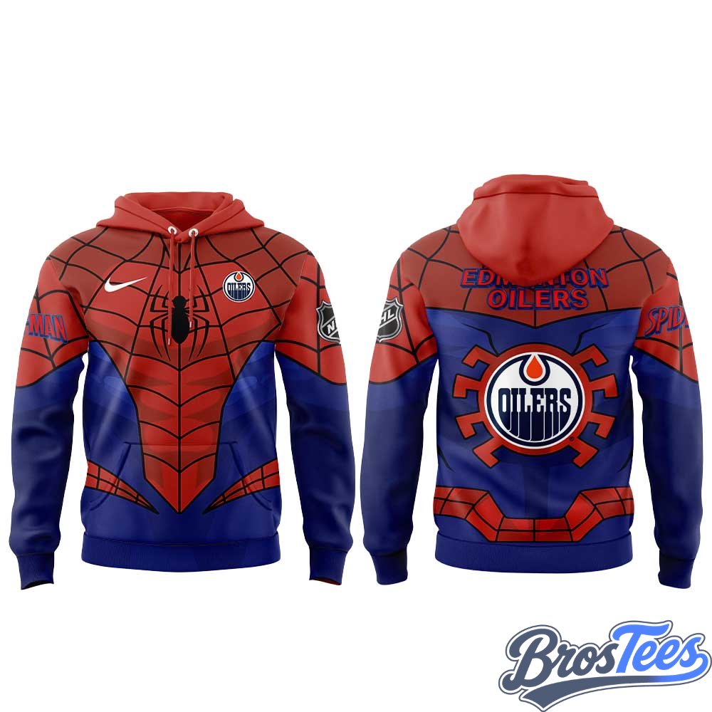 Edmonton Oilers x Spider-Man 2026 Special Hoodie