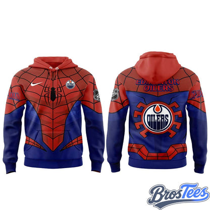 Edmonton Oilers x Spider-Man 2026 Special Hoodie