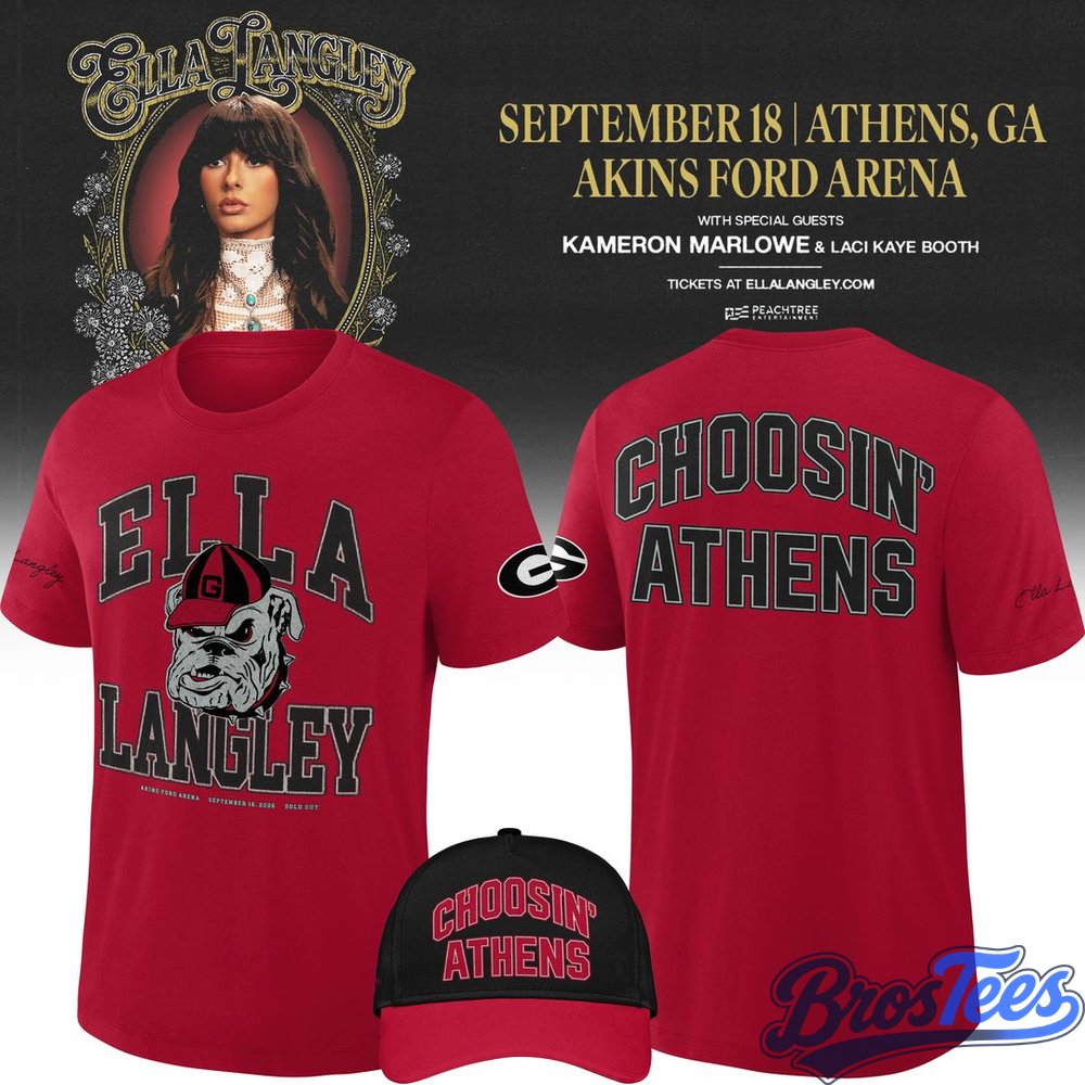 Ella Langley x Georgia Bulldogs 2026 Choosin' Athens T-Shirt