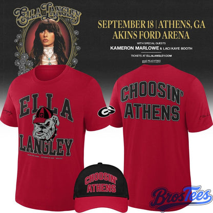 Ella Langley x Georgia Bulldogs 2026 Choosin' Athens T-Shirt