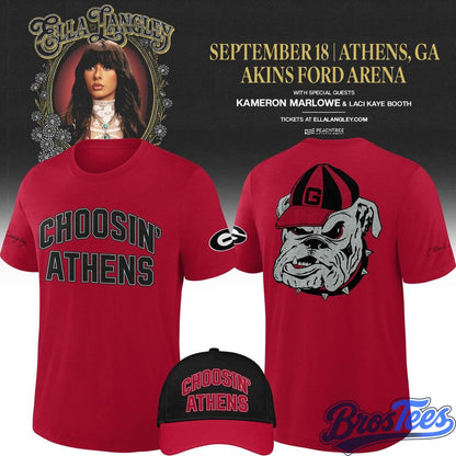 Ella Langley x Georgia Bulldogs 2026 Choosin' Athens T-Shirt