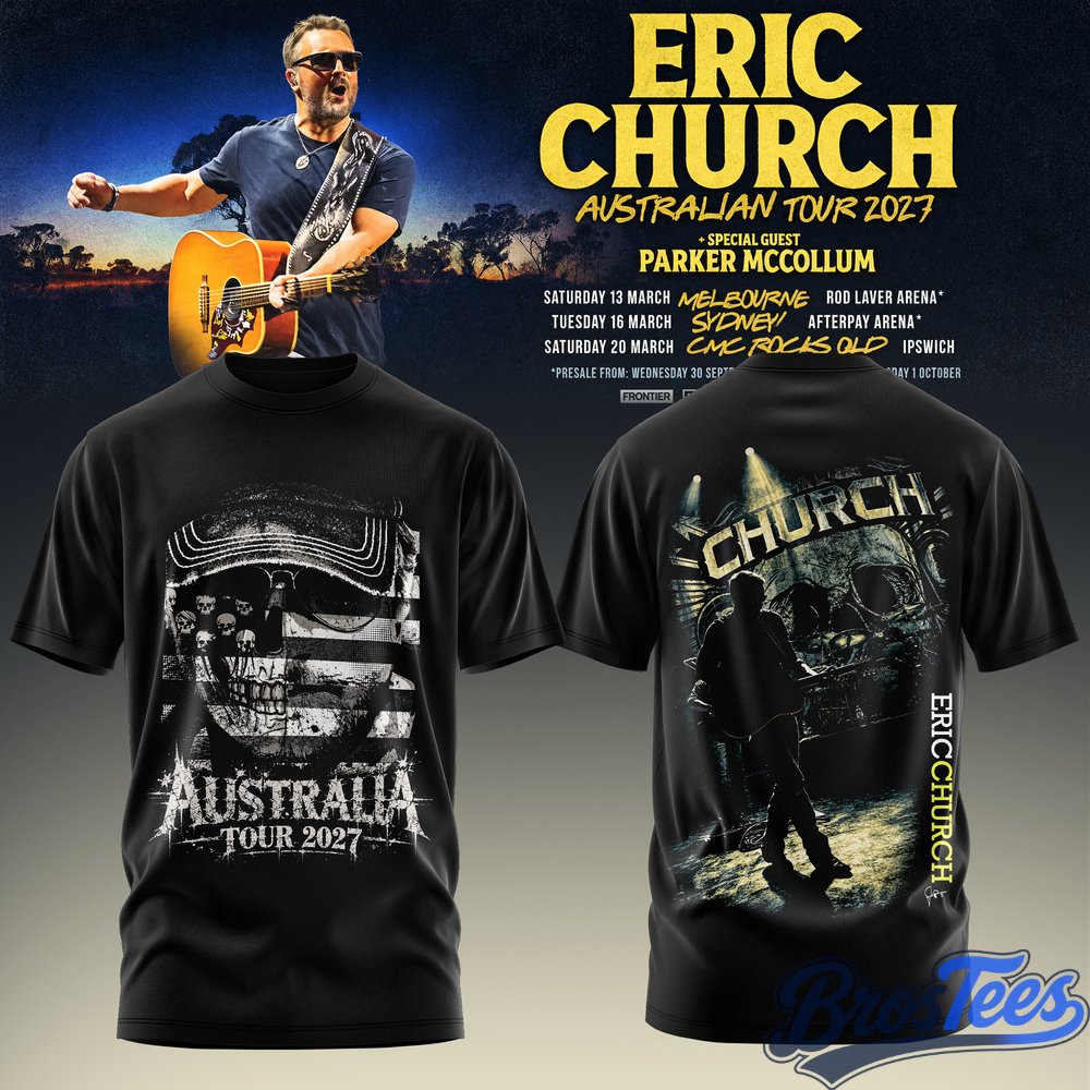 Eric Church Australian Tour 2027 T-Shirt