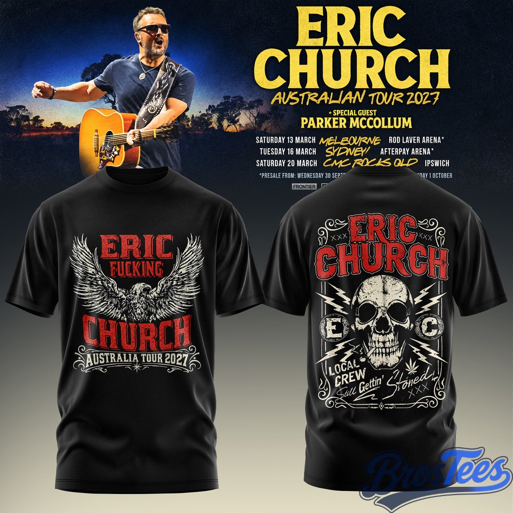 Eric Church Australian Tour 2027 T-Shirt