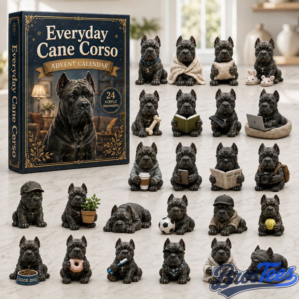 Everyday Cane Corso Advent Calendar 2026 - 24-Day Countdown, Acrylic Charms