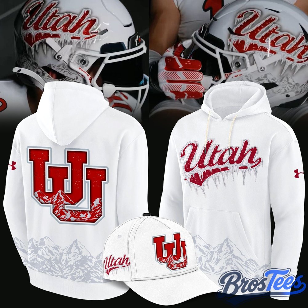 Exclusive Hoodie Ice Cold White Out Utah Utes football