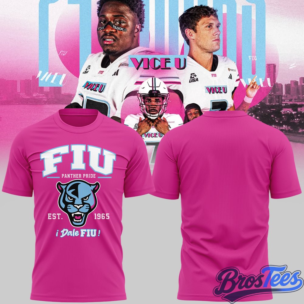 FIU Panthers Repping the 305 Pink Shirt