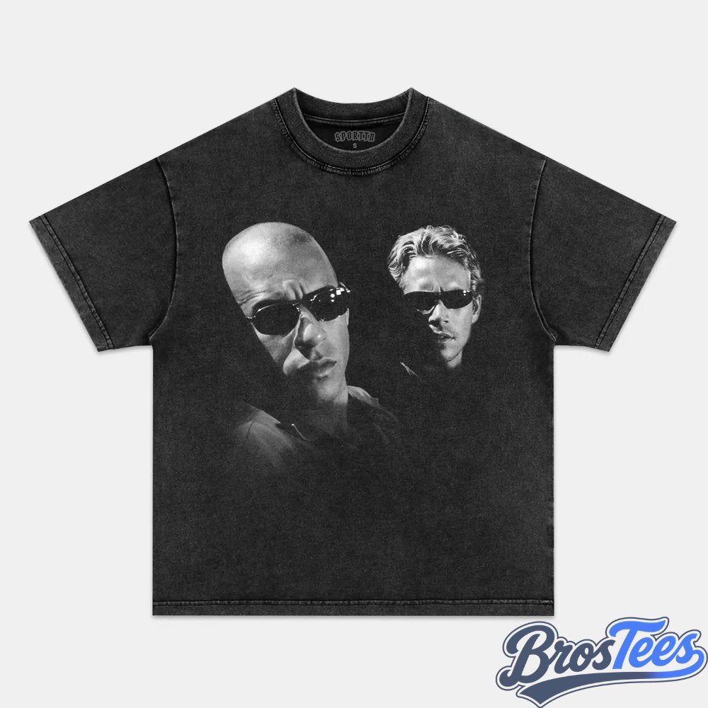 Fast and Furious Dominic Toretto and Brian O'Conner Wearing Sunglasses Tee