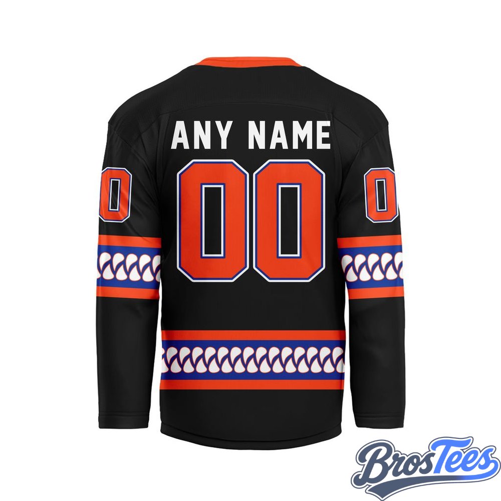 Florida Gators Personalized Black Hockey Jersey