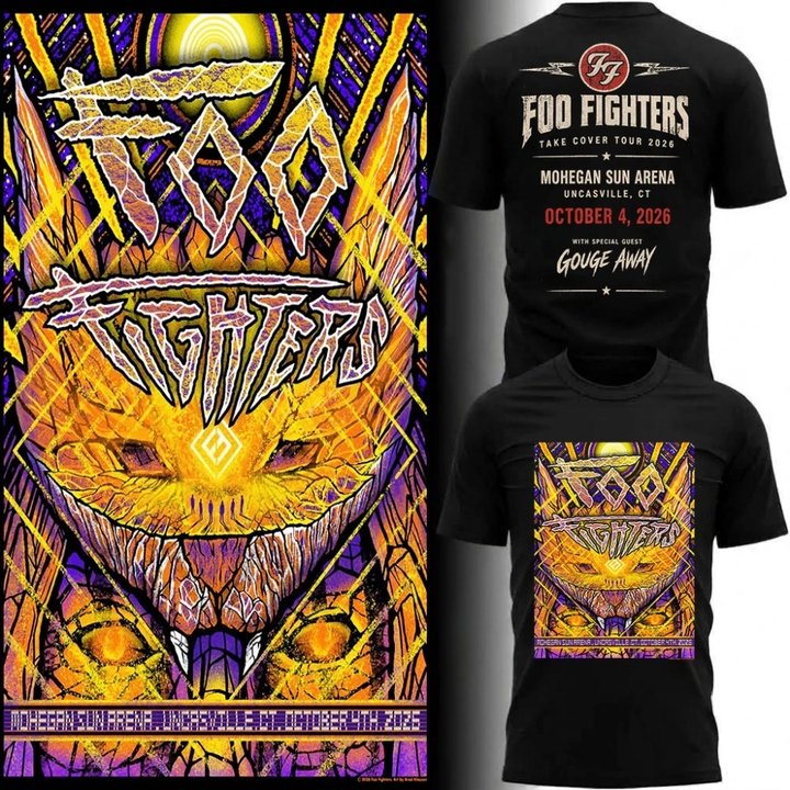 Foo Fighters Mohegan Sun Arena Uncasville CT 2026 Shirt