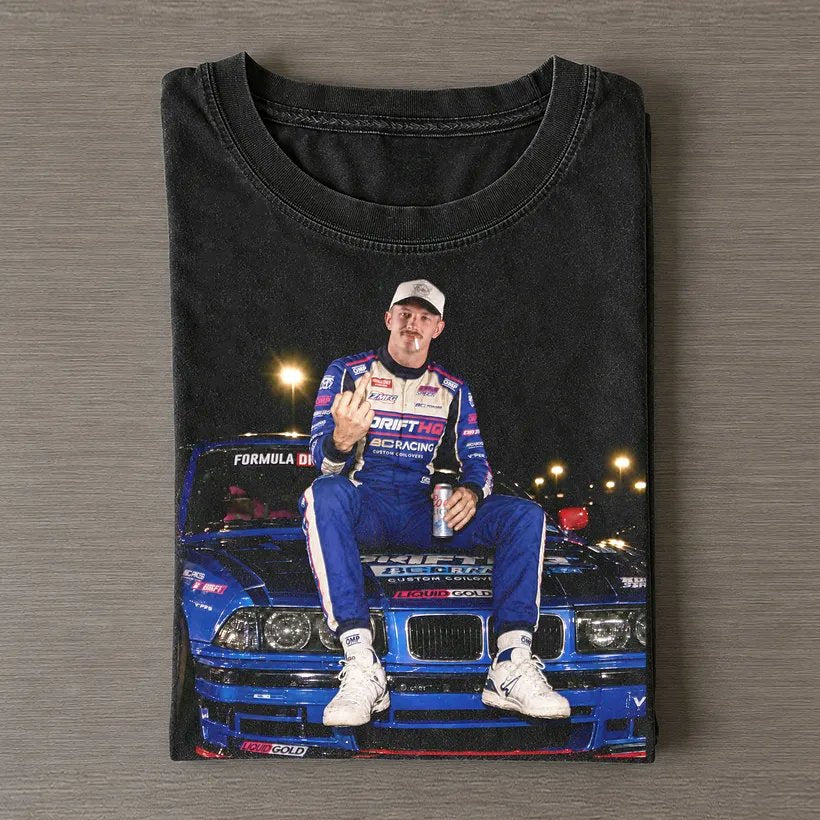 Formula Drift Adam LZ #5 Race Car Pose Tee