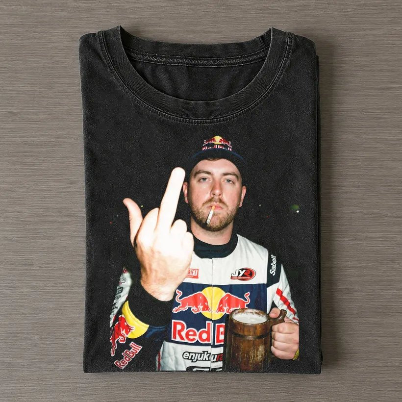 Formula Drift Conor Shanahan #79 Smoking Drinking and Middle Finger Tee
