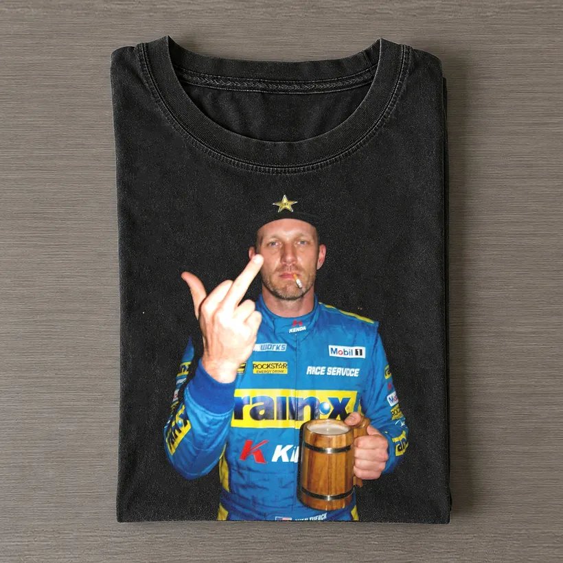 Formula Drift Ryan Tuerck #411 Drinking Beer and Middle Finger Tee