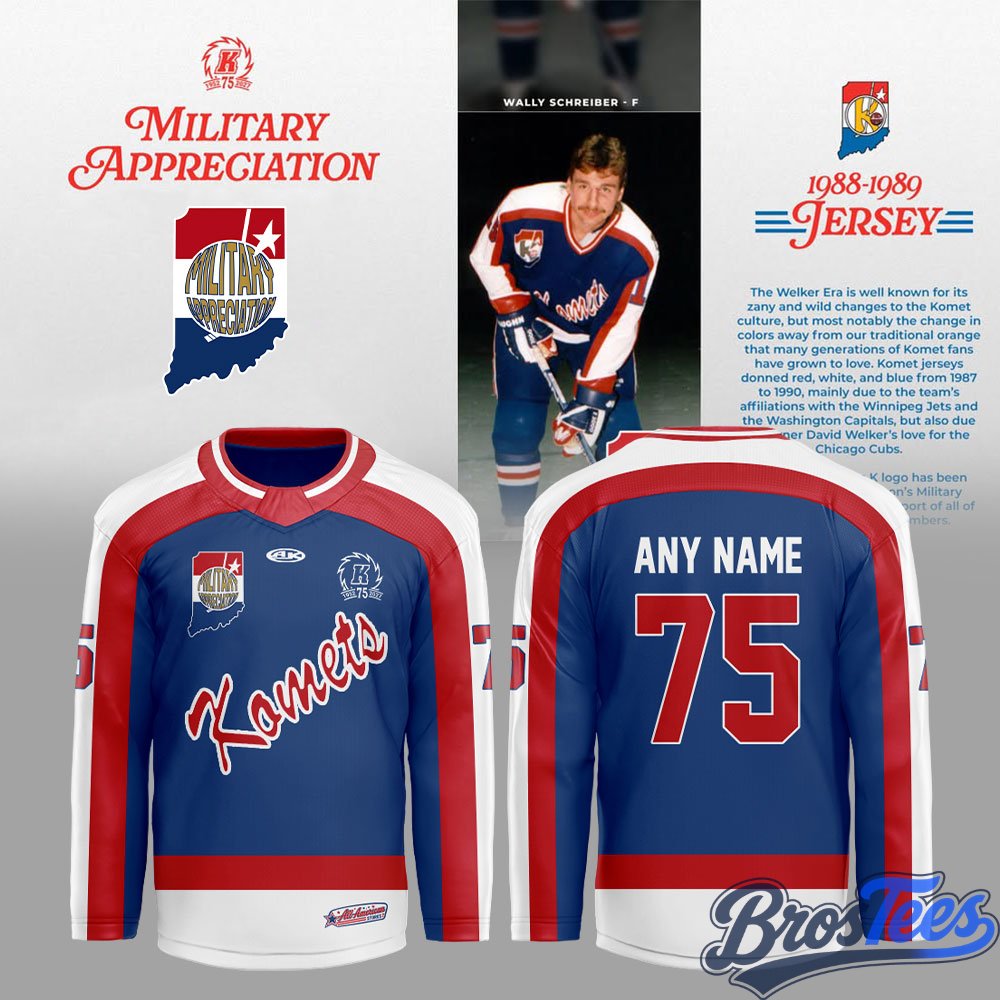 Fort Wayne Komets Military Appreciation 2026 Hockey Jersey