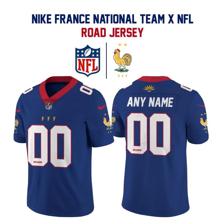 France National Team x NFL Road Football Jersey - Special Edition